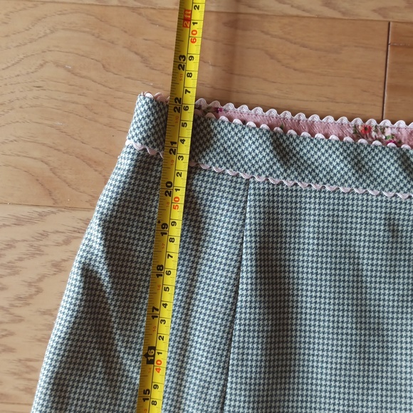 Rebecca Taylor Houndstooth Wool Midi Skirt - Picture 8 of 8